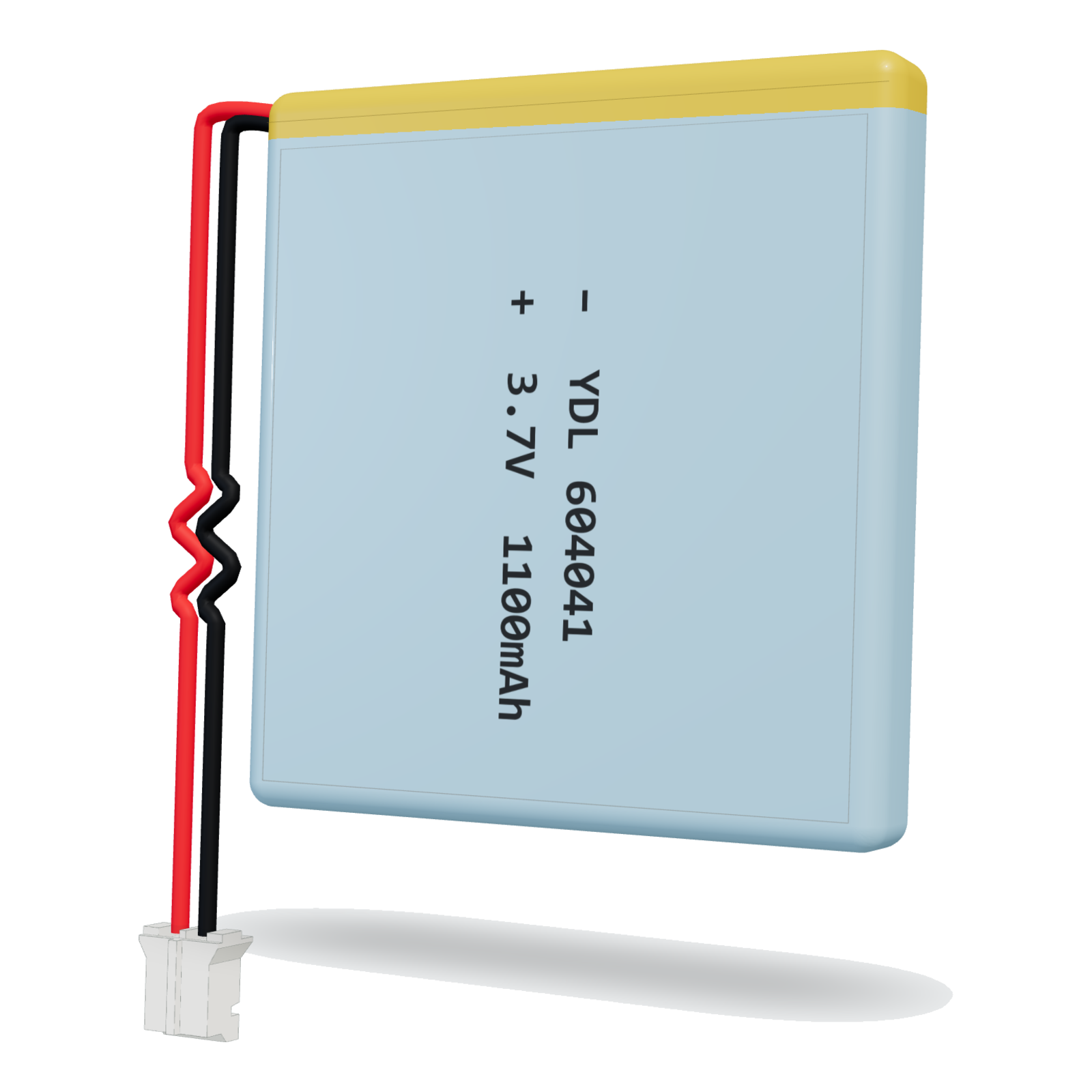 YDL 604041 1100mAh 3.7V lithium polymer battery, 6x40x43mm, PH2.0 connector