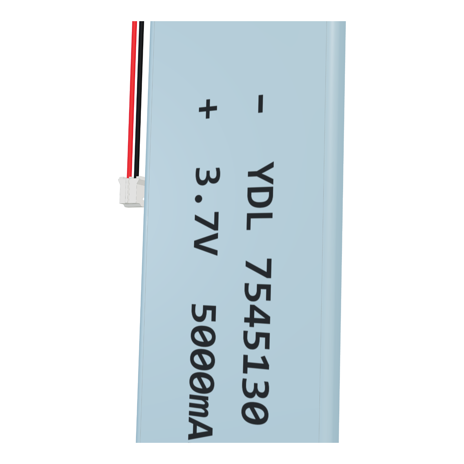 YDL 7545130 5000mAh 3.7V lithium polymer battery, 7.5x45x132mm, PH2.0 connector