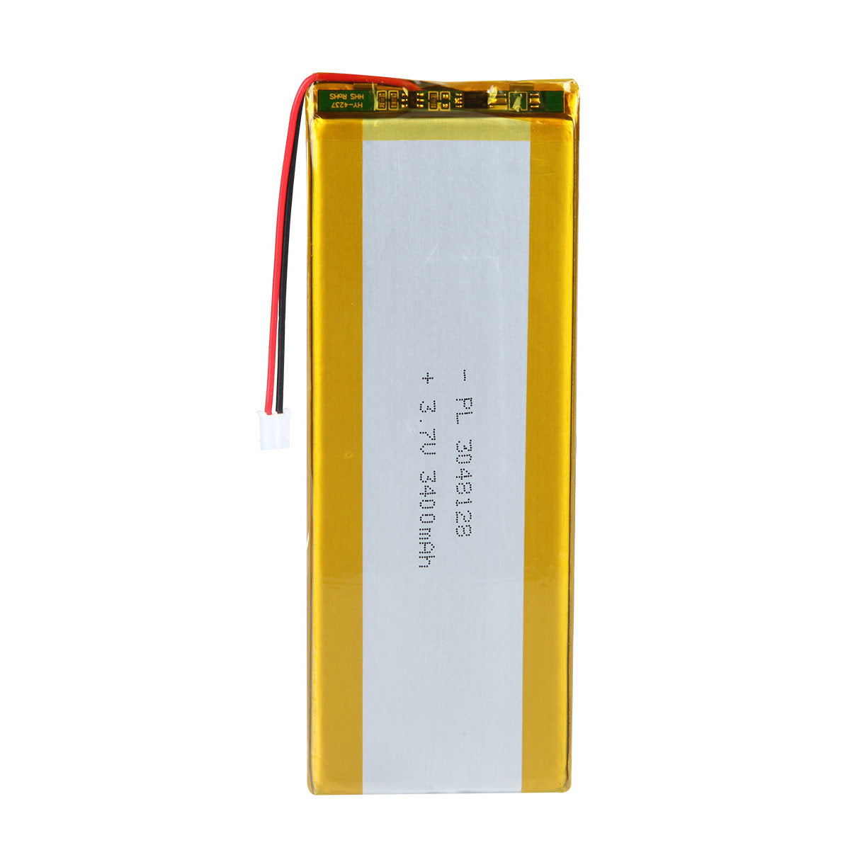 3.7V 3400mAh 3048128 Batterie lithium-polymère rechargeable Longueur 130mm