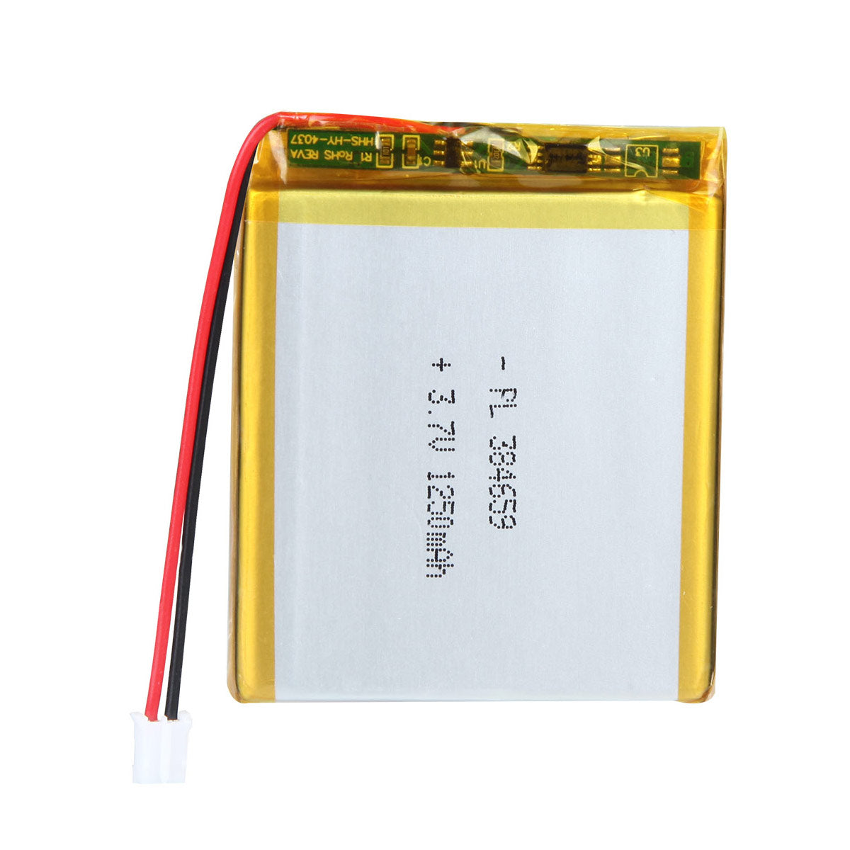 3.7V 1250mAh 384659 Batterie lithium-polymère rechargeable Longueur 61mm