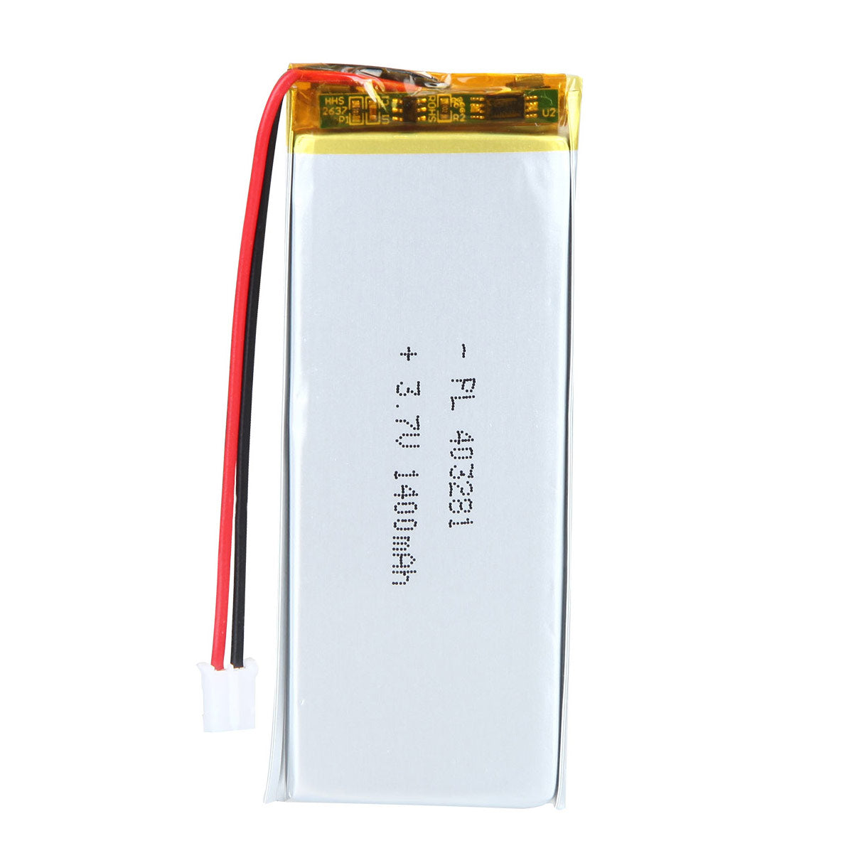 3.7V 403281 1400mAh Batterie Lithium Polymère Rechargeable Longueur 83mm