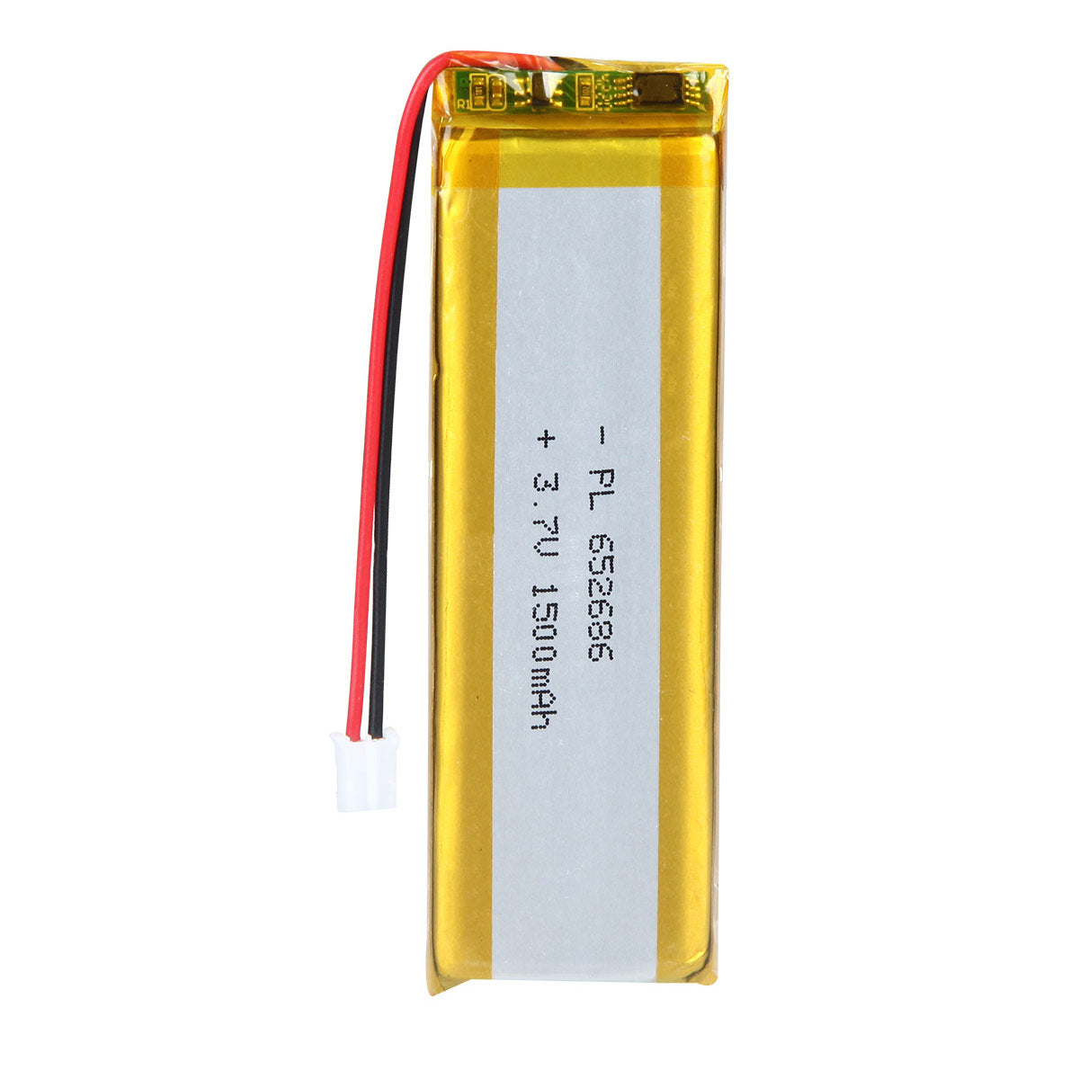 3.7V 1500mAh 652686 Batterie Lithium Polymère Rechargeable Longueur 88mm
