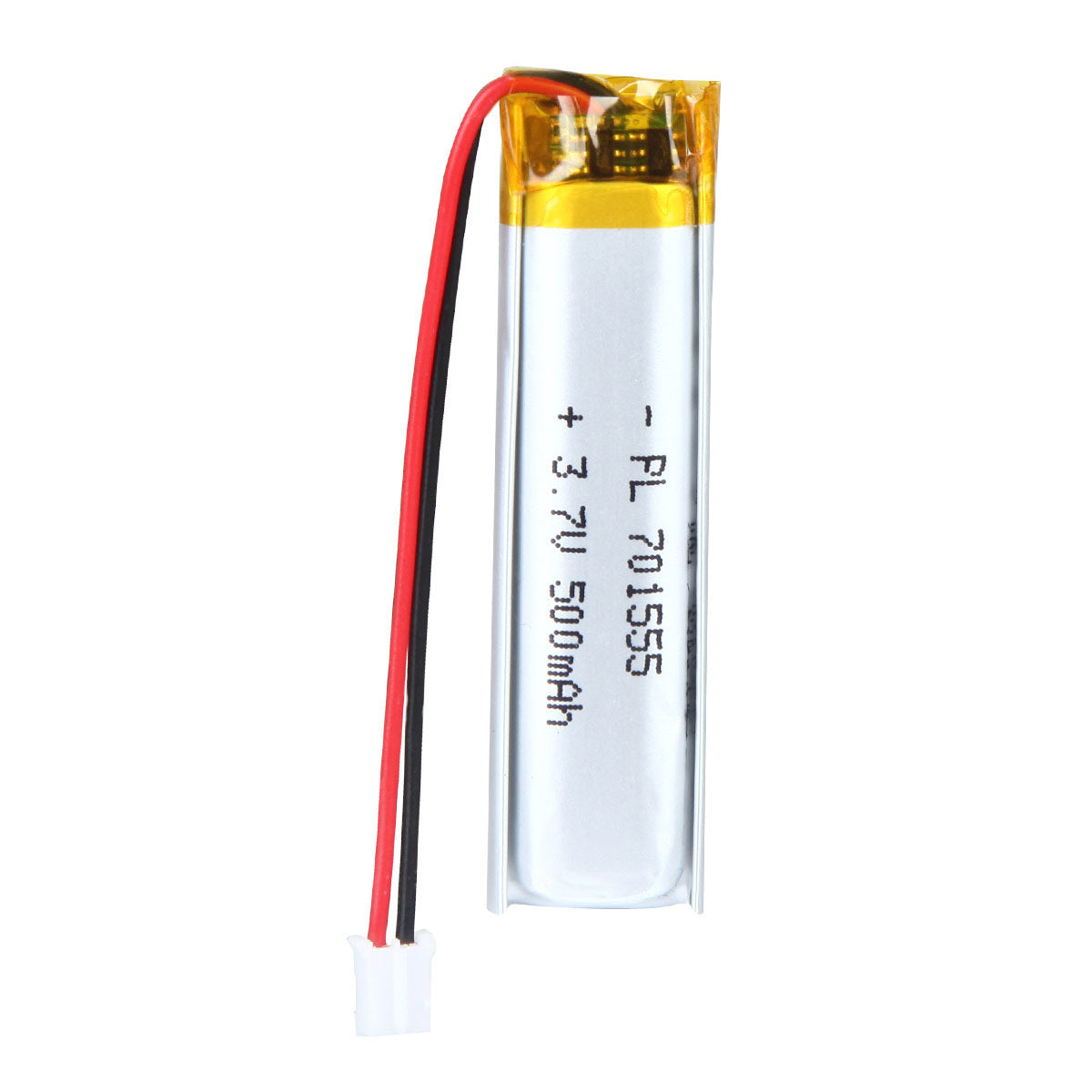 Batterie Lithium Polymère Rechargeable 3.7V 701555 500mAh Longueur 57mm