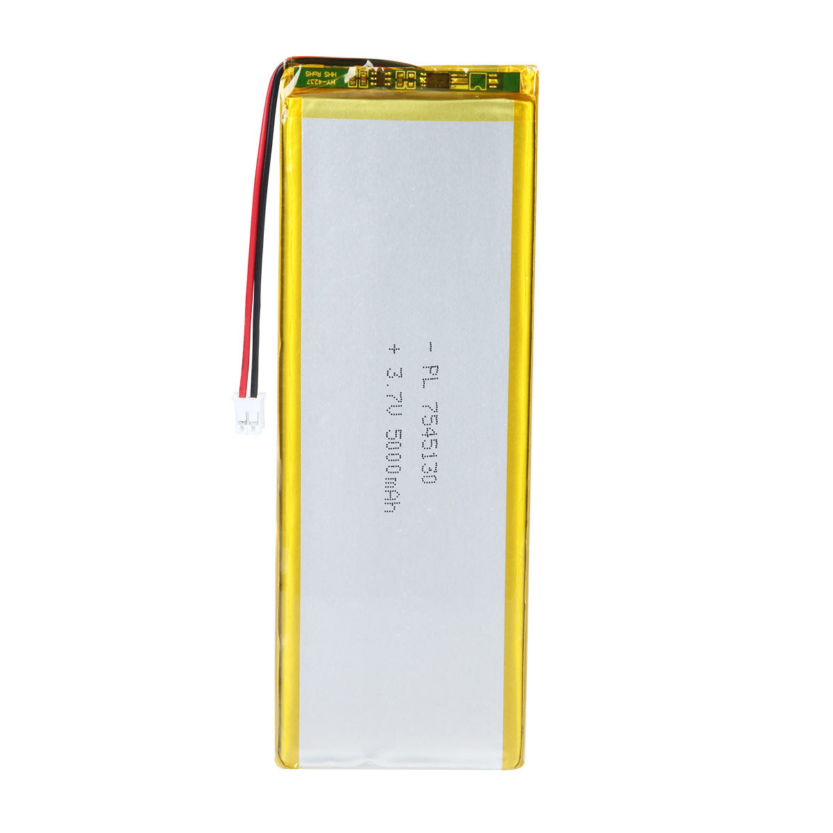 3.7V 5000mAh 7545130 Batterie Lithium Polymère Rechargeable Longueur 132mm