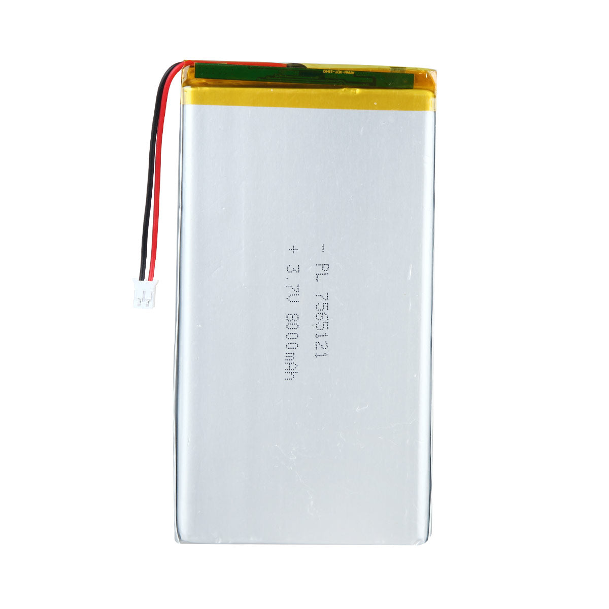 YDL 3.7V 8000mAh 7565121 Batterie Lithium Polymère Rechargeable Longueur 123mm