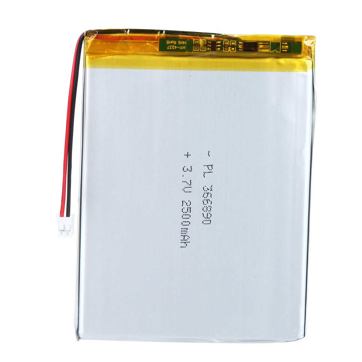YDL 3.7V 2500mAh 366890 Rechargeable Lithium Polymer Battery Length 92mm