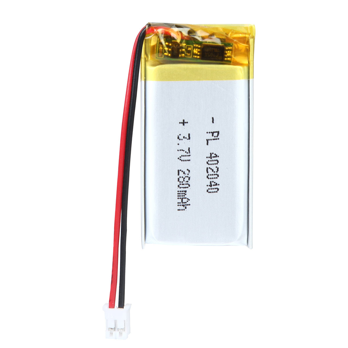 YDL 3.7V 280mAh 402040 Rechargeable Lipo Battery with JST Connector - YDL Battery