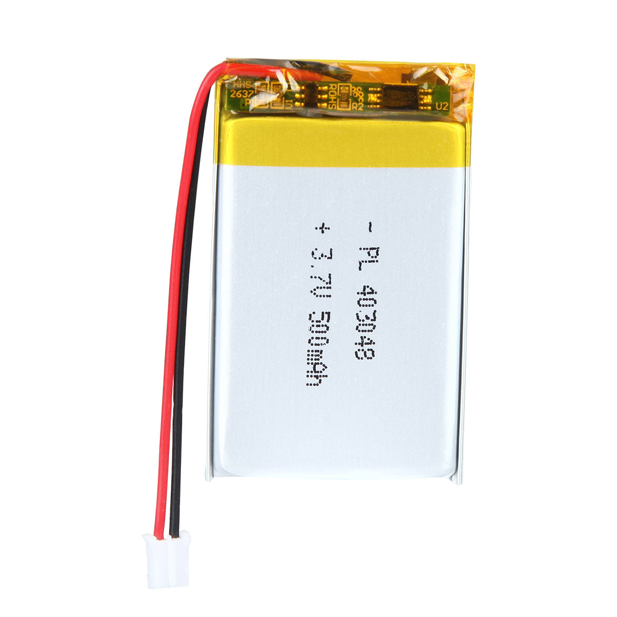 YDL 3.7V 500mAh 403048 Batterie Lithium Polymère Rechargeable Longueur 50mm