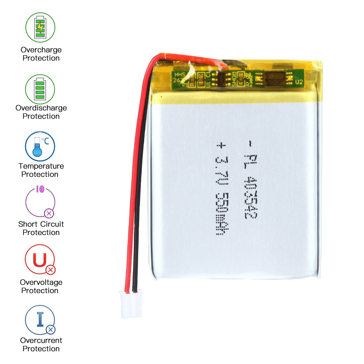 YDL 3.7V 550mAh 403542 Lithium Polymer Battery Rechargeable Lithium Polymer ion Battery Pack
