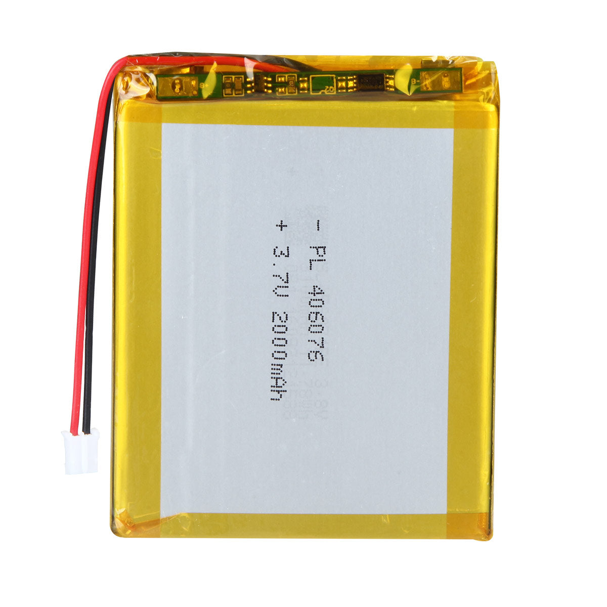 YDL 3.7V 2000mAh 406076 Rechargeable Lithium Polymer Battery Length 78mm