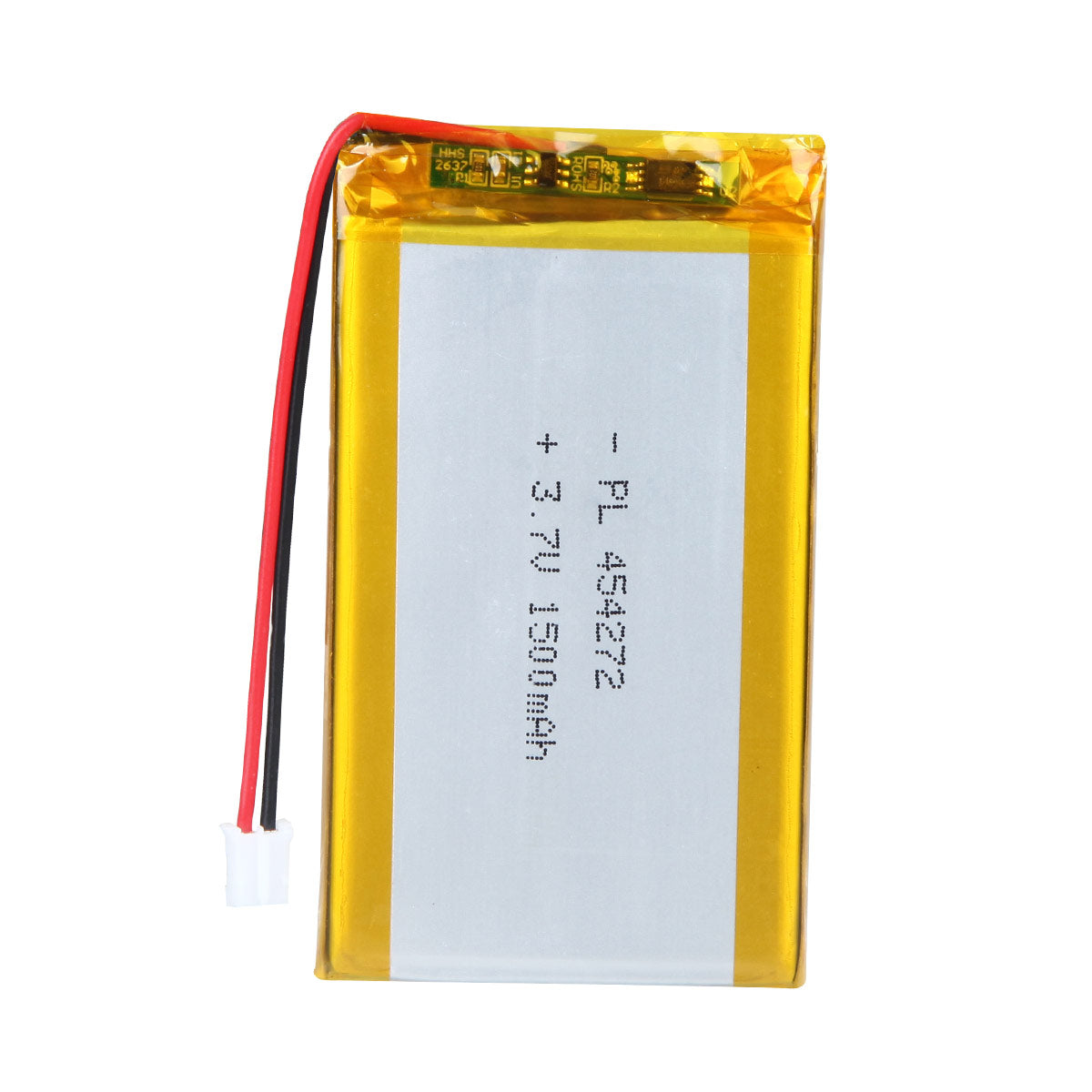 YDL 3.7V 1500mAh 454272 Rechargeable Lithium Polymer Battery Length 74mm