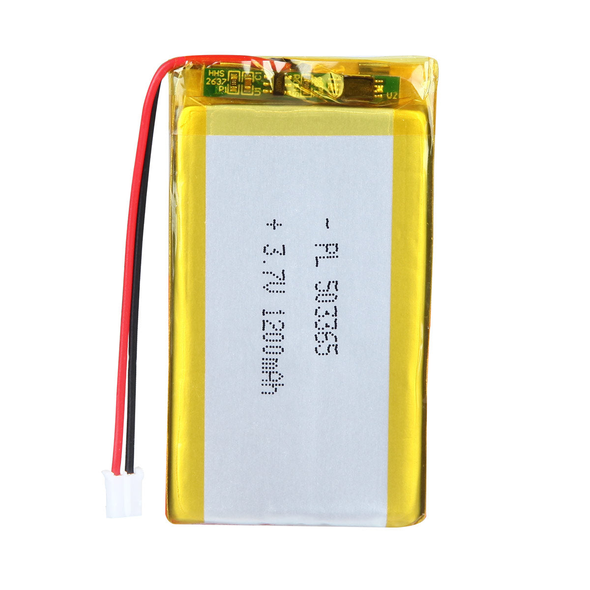 YDL 3.7V 1200mAh 503365 Rechargeable Lithium Polymer Battery Length 67mm