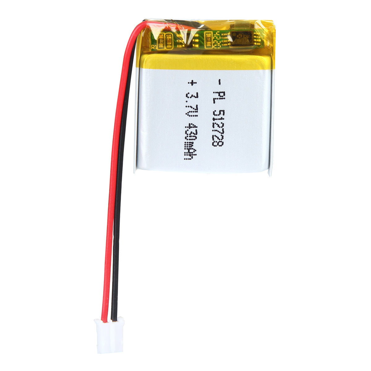 YDL 3.7V 430mAh 512728 Rechargeable Lipo Battery with JST Connector - YDL Battery
