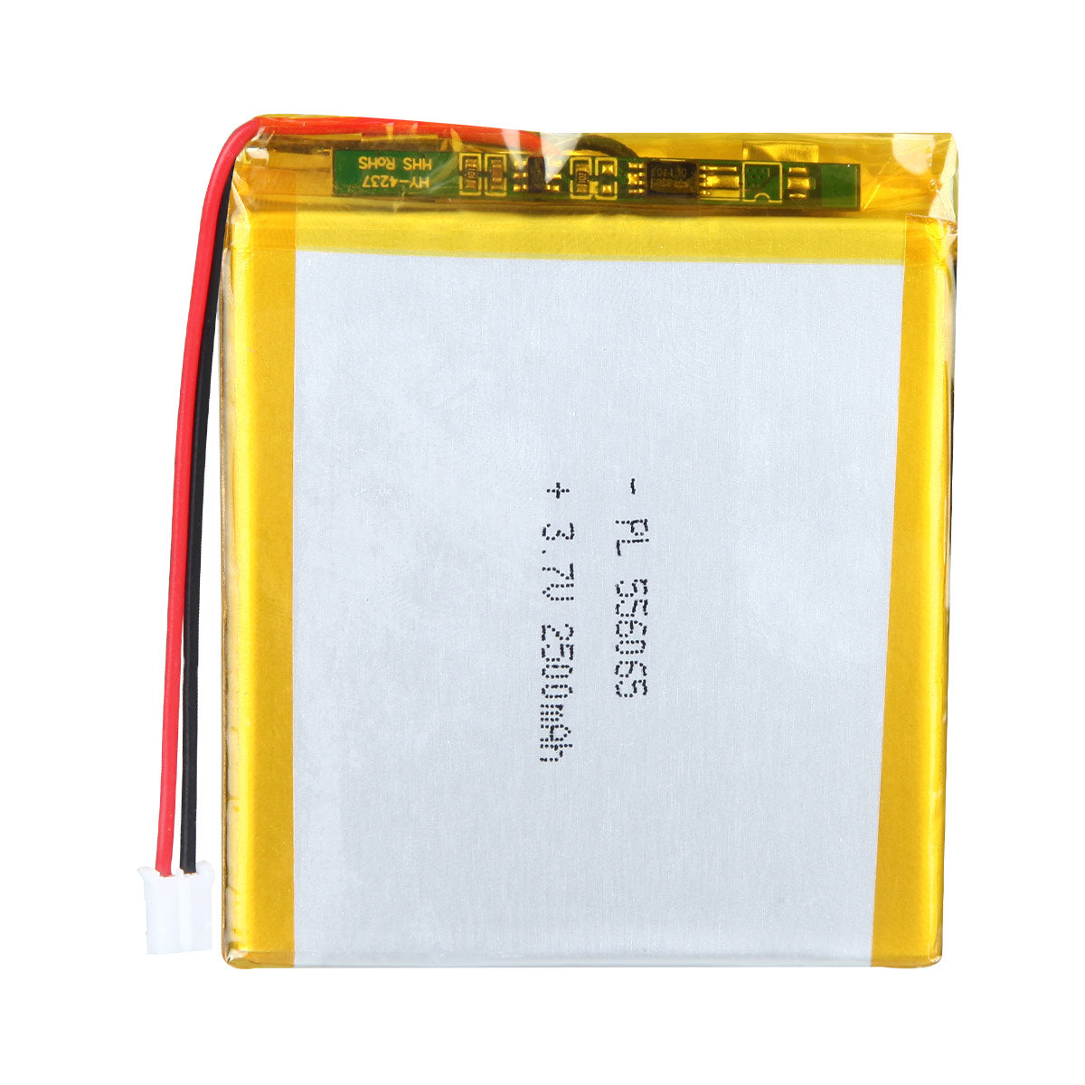 YDL 3.7V 2500mAh 556065 Rechargeable Lipo Battery with JST Connector - YDL Battery