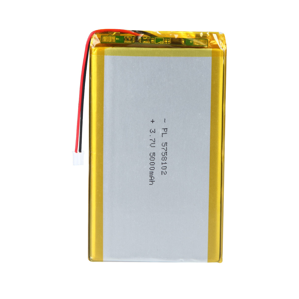 YDL 3.7V 5000mAh 5758102 Batterie Lithium Polymère Rechargeable Longueur 104mm