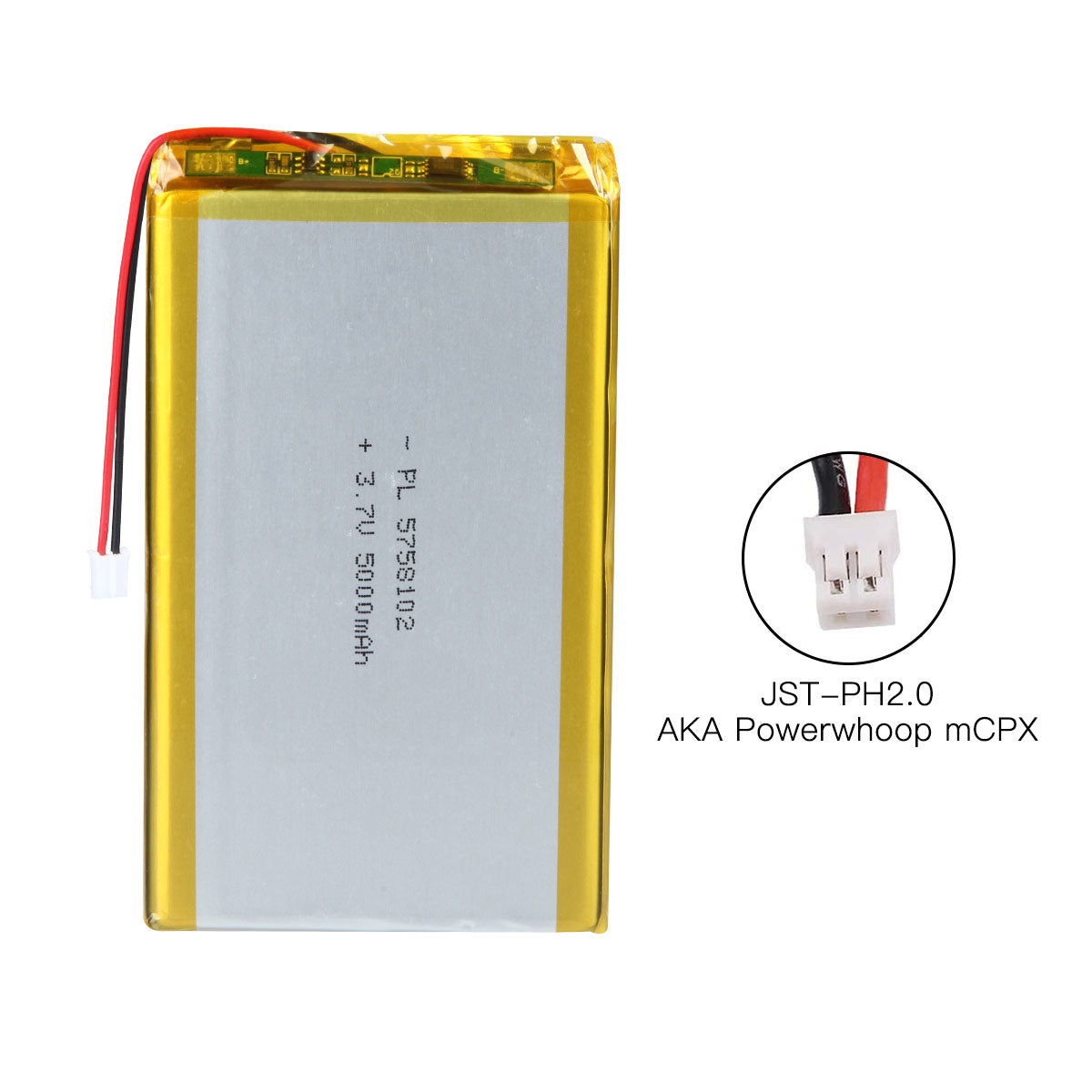 YDL 3.7V 5000mAh 5758102 Rechargeable Lithium Polymer Battery