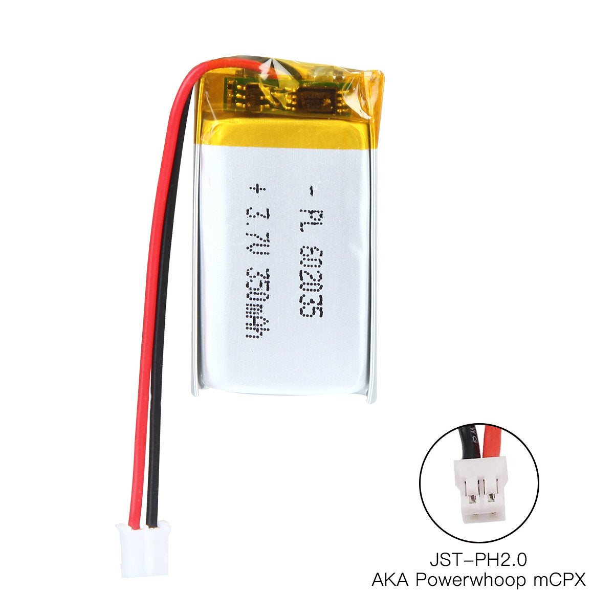 YDL 3.7V 350mAh 602035 Rechargeable Polymer Lithium-Ion Battery