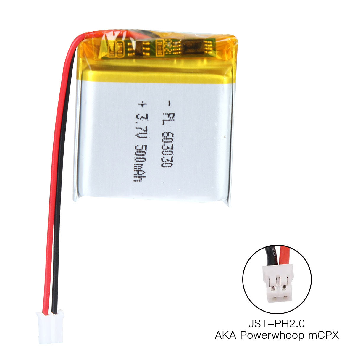 3.7V 500mAh 603030 Rechargeable Polymer Lithium-Ion Battery