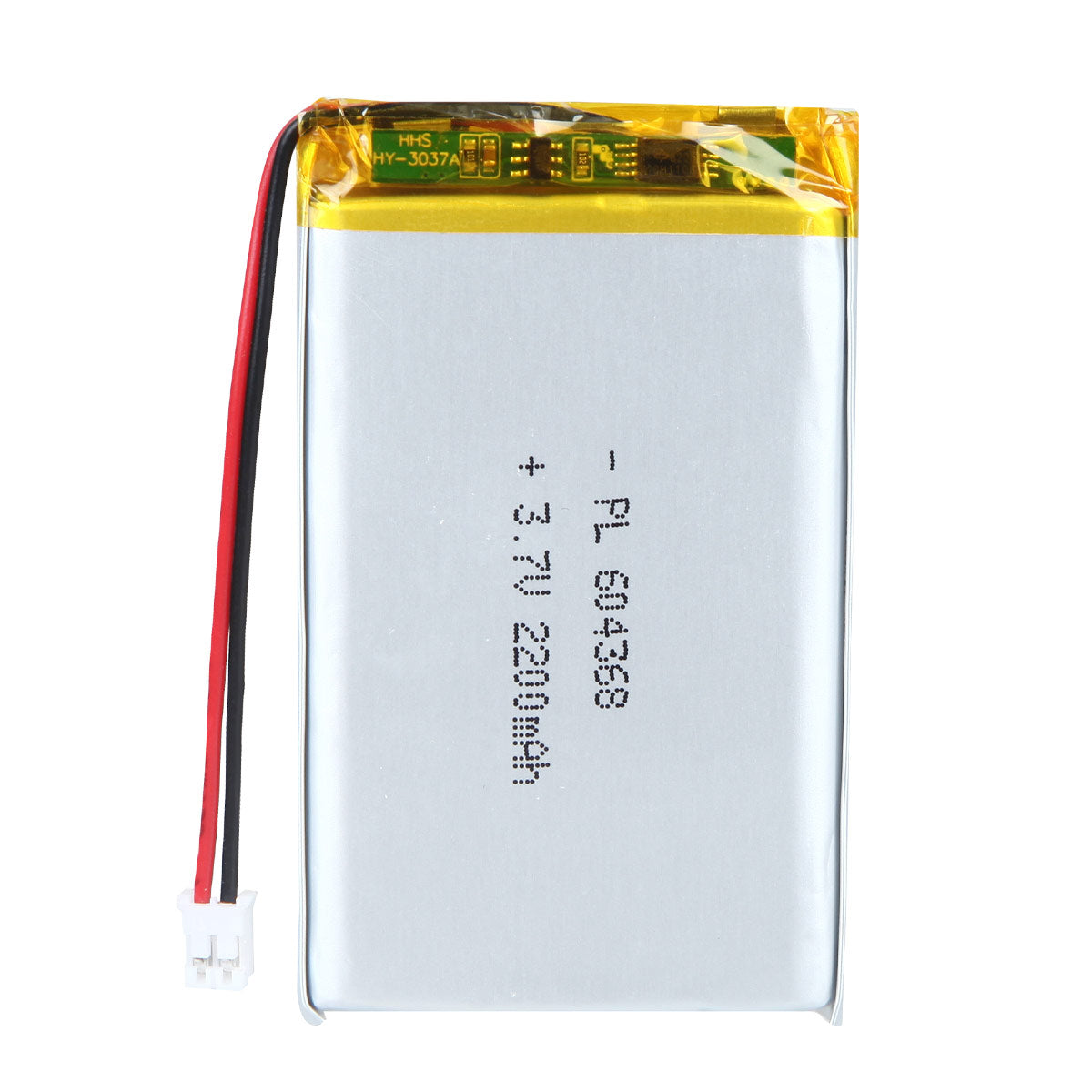 YDL 3.7V 2200mAh 604368 Batterie Lithium Polymère Rechargeable Longueur 70mm