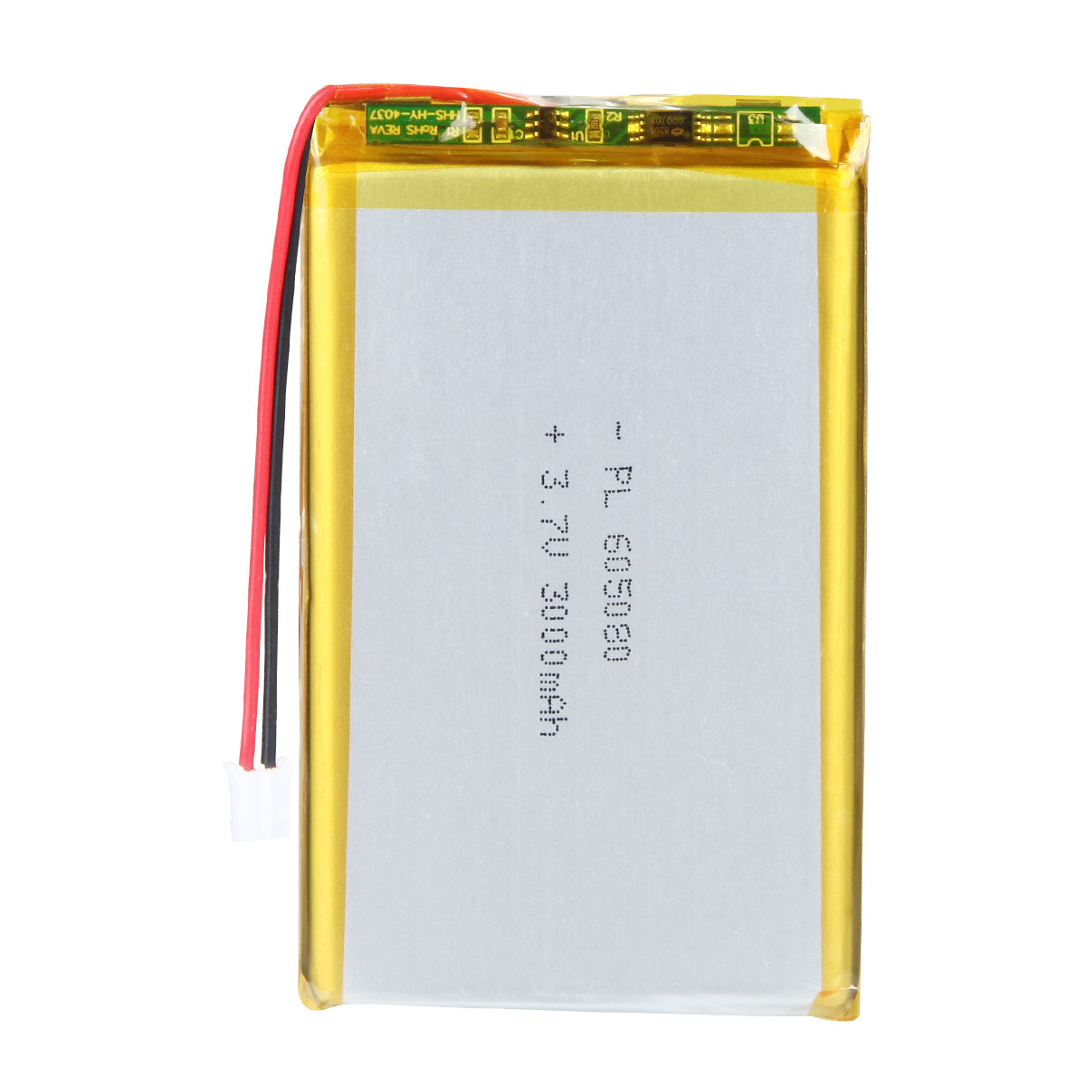 YDL 3.7V 3000mAh 605080 Rechargeable Lithium Polymer Battery Length 82mm