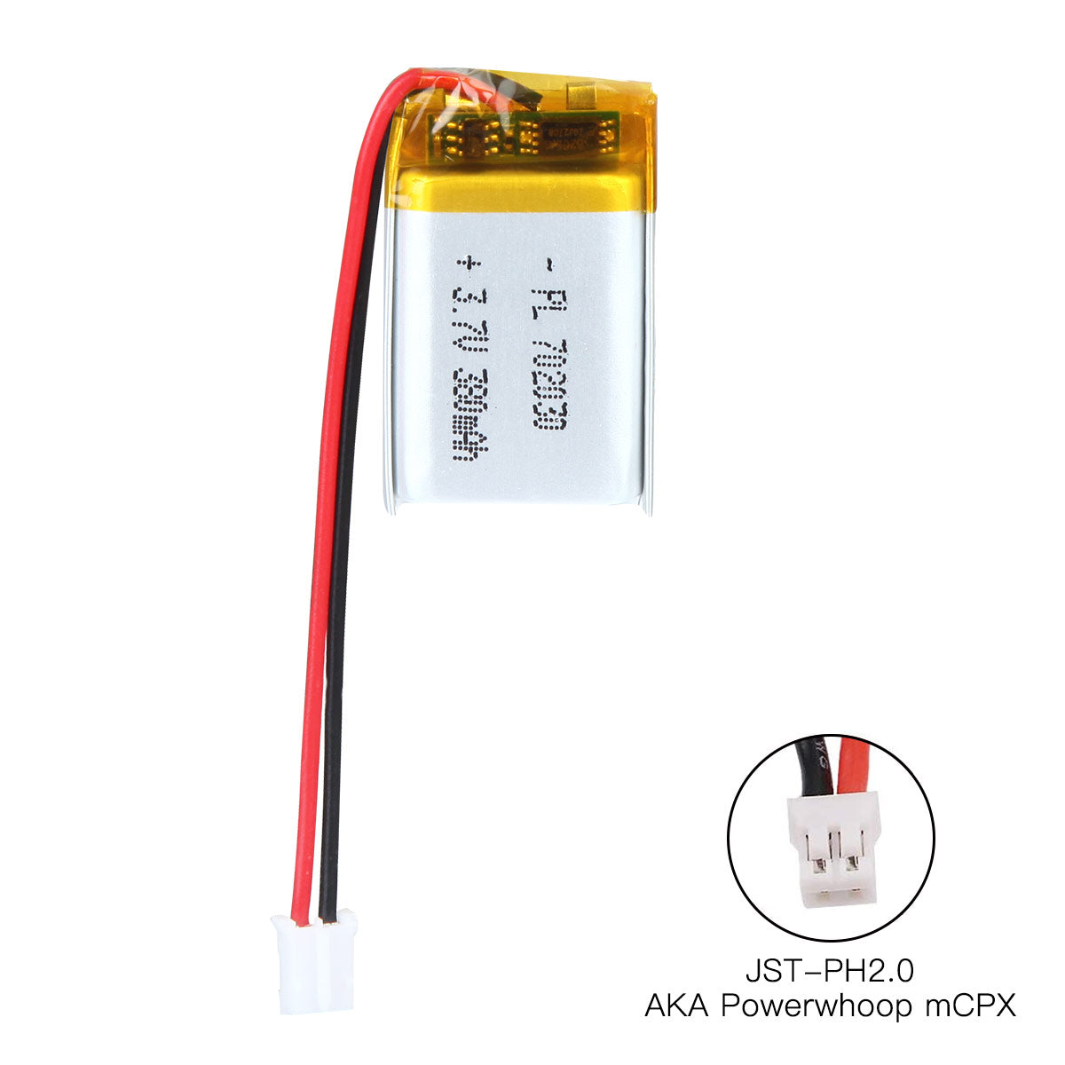 3.7V 380mAh 702030 Rechargeable Lithium Polymer Battery