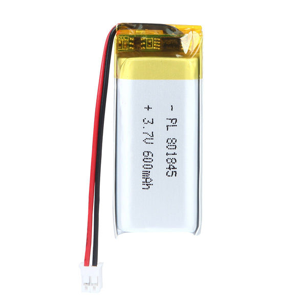 3.7V 600mAh 801845 Lipo バッテリー充電式リチウムポリマー