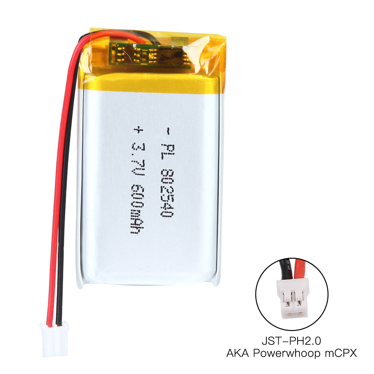 YDL 3.7V 600mAh 802540 Rechargeable Lithium  Polymer Battery