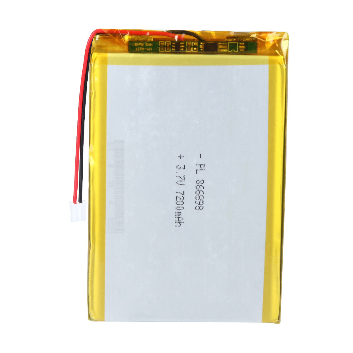 YDL 3.7V 7200mAh 866898 Batterie Lithium Polymère Rechargeable Longueur 100mm